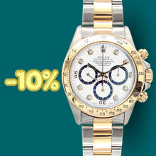 Load image into Gallery viewer, ON SALE: Rolex Daytona ref. 16518G - White Diamonds Dial with black subs - Full Set
