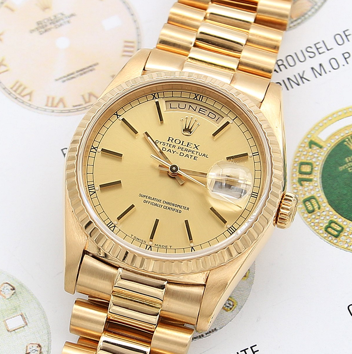 Buy Online Watch Rolex Day-Date 18038 Champagne dial