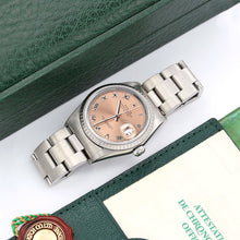 Load image into Gallery viewer, Rolex Datejust ref. 16220 Salmon Roman Dial Oyster Bracelet

