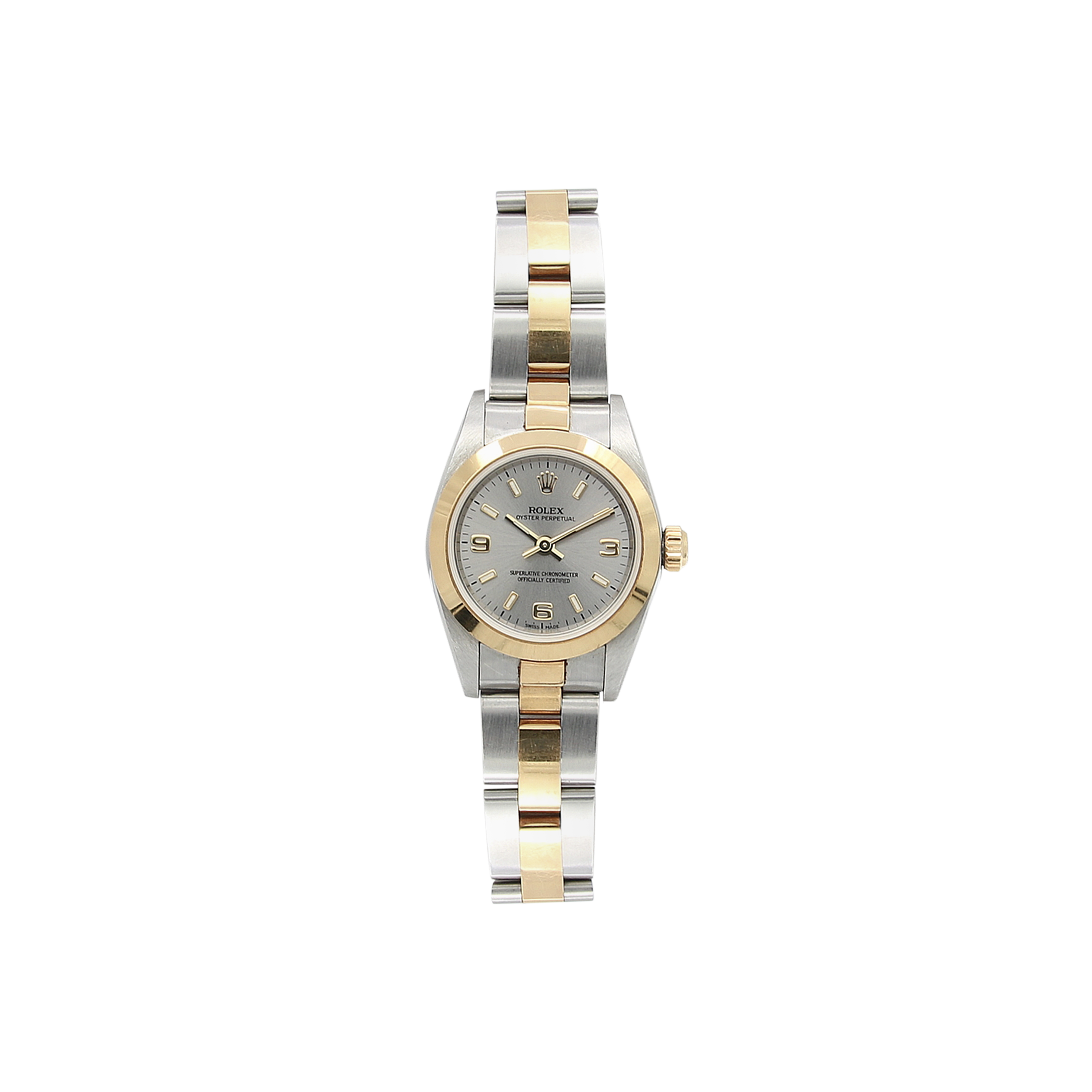 Buy Online Rolex Oyster Perpetual Lady 76183 Steel Gold Grey Dial Debonar Watches Sp. z o.o