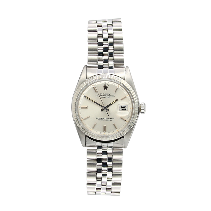 Rolex Datejust ref. 1601 - White Gold Bezel - Silver dial (V I)