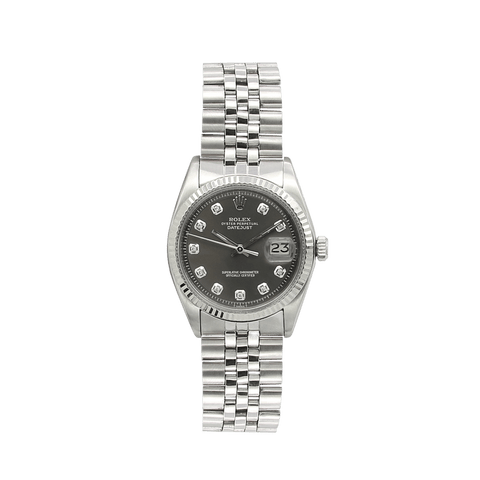 Rolex dark grey dial hot sale