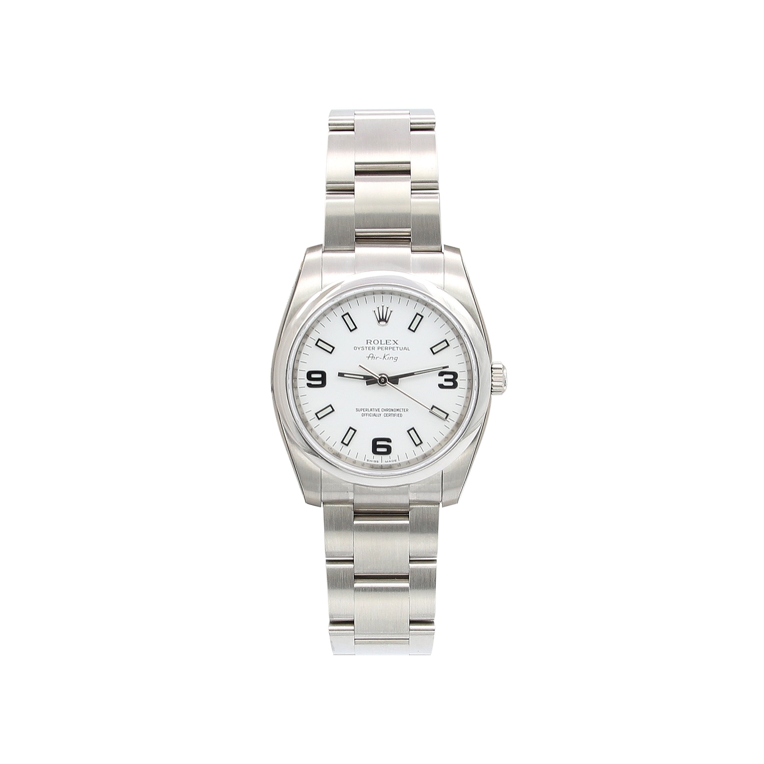 Buy Online Watch Rolex Air-king 114200 White dial NOS with