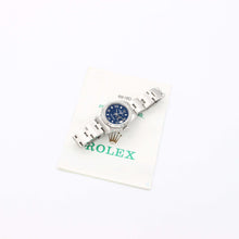 Charger l&#39;image dans la galerie, Rolex Oyster Perpetual Lady-Date  ref. 69160 Blue 3-6-9 Dial - with Papers

