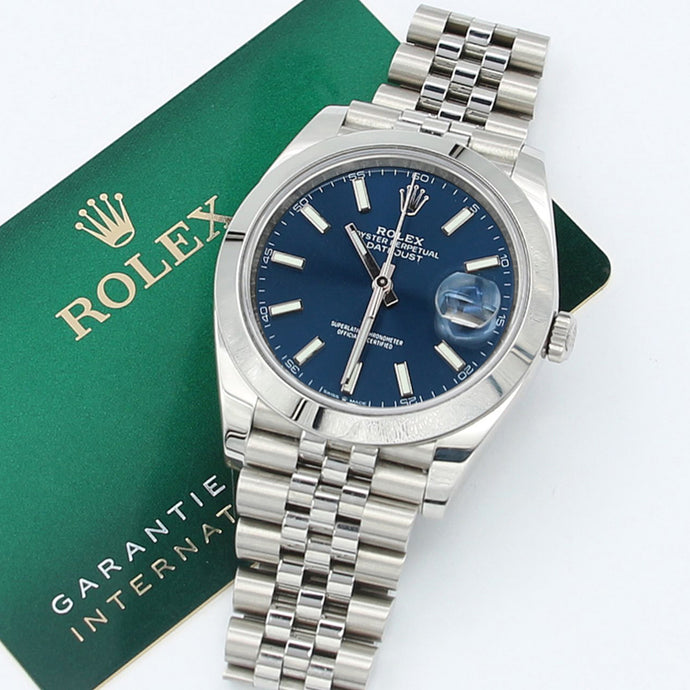 Rolex Datejust ref. 126300 Blue Dial Jubilee bracelet - Full Set