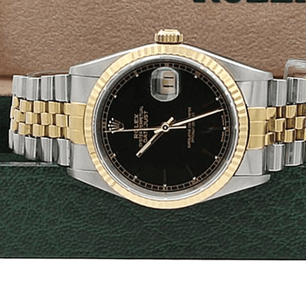 Buy Online Rolex Datejust ref. 16233 Black Dial Jubilee bracelet
