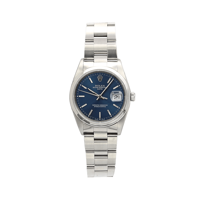Rolex Date ref. 15200 Blue Dial Oyster Bracelet