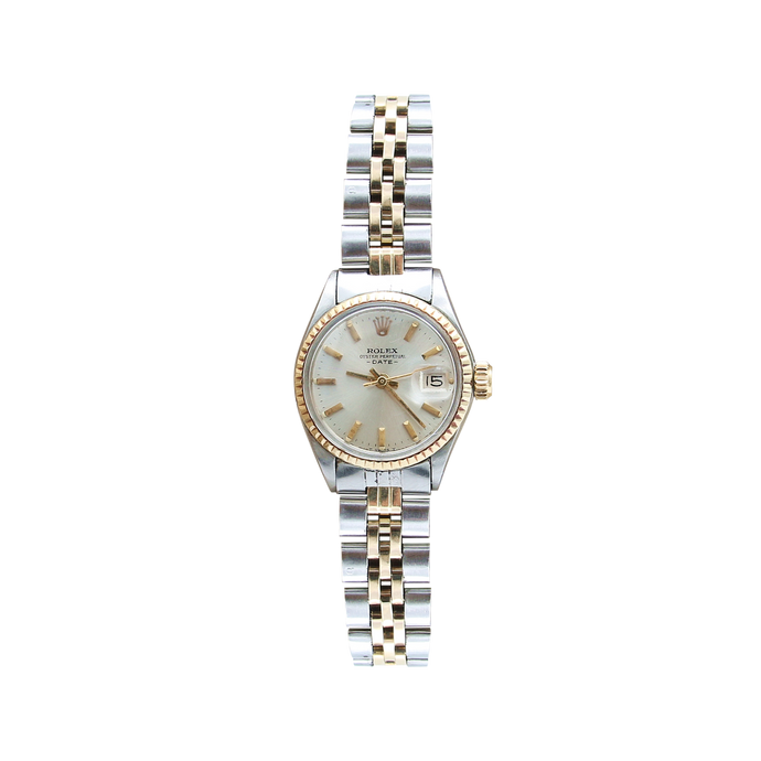 Rolex Oyster Perpetual Lady Date ref. 6517 Steel/Gold - Silver Dial