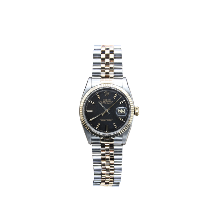 Rolex Datejust ref. 1601 Steel/Gold Bezel - Black Dial - Jubilee bracelet
