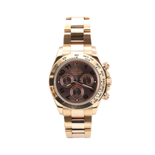 Załaduj obraz do przeglądarki galerii, Rolex Daytona ref. 116505 Rose Gold - Chocolate Arabic Dial - Full Set
