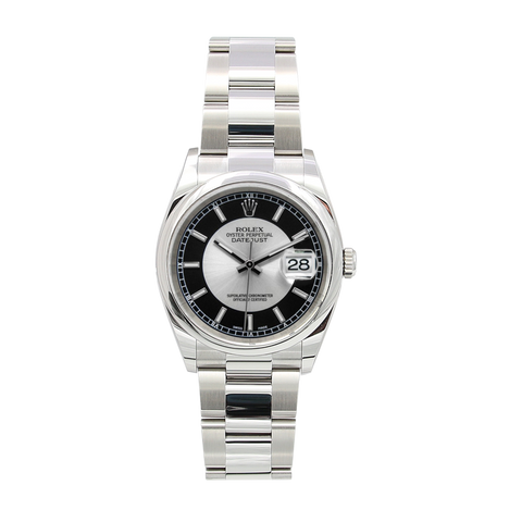 両替機　foil Buy Watch Rolex Datejust ref. 116200 Oyster bracelet Silver