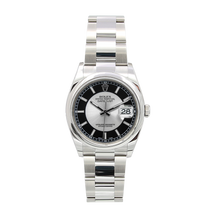 Załaduj obraz do przeglądarki galerii, Rolex Datejust ref. 116200 Silver / Black (Tuxedo) Dial - Oyster Bracelet - Full Set
