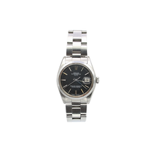 Załaduj obraz do przeglądarki galerii, Rolex Oyster Perpetual Date ref. 1500 - Black dial (V I) - Steel bracelet
