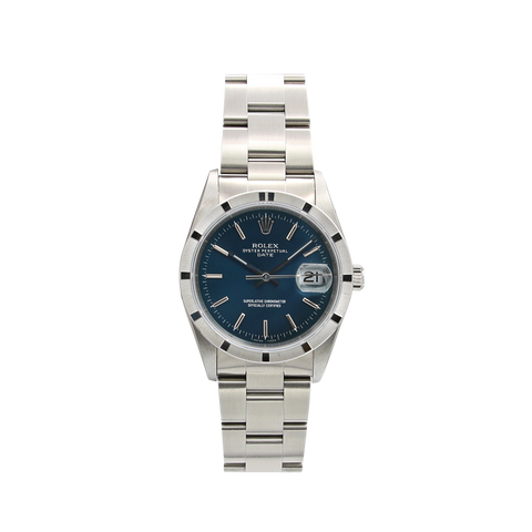 Rolex Oyster Perpetual Date 15210 Blue Dial Full Set