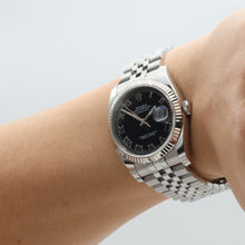 Load image into Gallery viewer, Rolex Datejust ref. 116234 Black Roman Dial - Jubilee - Full Set
