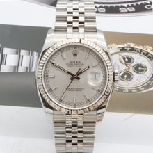 Carica l'immagine nel visualizzatore di Gallery, Rolex Datejust ref. 116234 Silver Circle Hours Dial - Jubilee Bracelet - Full Set
