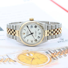 Load image into Gallery viewer, Rolex Datejust ref. 16013 -Steel/Gold - White Buckley Dial

