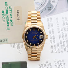 Indlæs billede til gallerivisning Rolex Datejust ref. 68278 Blue Degradee Dial President Bracelet - Full set
