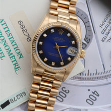 Indlæs billede til gallerivisning Rolex Datejust ref. 68278 Blue Degradee Dial President Bracelet - Full set
