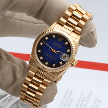 Indlæs billede til gallerivisning Rolex Datejust ref. 68278 Blue Degradee Dial President Bracelet - Full set
