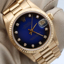 Indlæs billede til gallerivisning Rolex Datejust ref. 68278 Blue Degradee Dial President Bracelet - Full set
