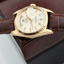 Załaduj obraz do przeglądarki galerii, Rolex Day-Date ref. 1803 Silver Dial - Leather Strap
