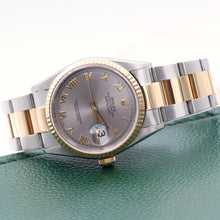 Cargar imagen en el visor de la galería, Rolex Datejust 36 ref. 16233 Grey Roman dial - Oyster Bracelet
