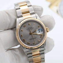 Cargar imagen en el visor de la galería, Rolex Datejust 36 ref. 16233 Grey Roman dial - Oyster Bracelet
