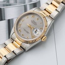 Cargar imagen en el visor de la galería, Rolex Datejust 36 ref. 16233 Grey Roman dial - Oyster Bracelet
