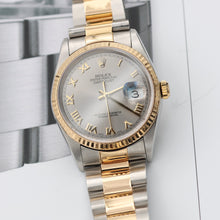 Cargar imagen en el visor de la galería, Rolex Datejust 36 ref. 16233 Grey Roman dial - Oyster Bracelet
