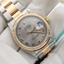 Cargar imagen en el visor de la galería, Rolex Datejust 36 ref. 16233 Grey Roman dial - Oyster Bracelet
