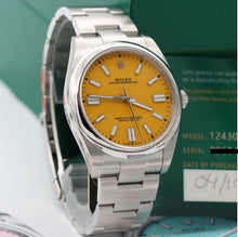 Load image into Gallery viewer, Rolex Oyster Perpetual 124300 - Yellow Dial - Full set
