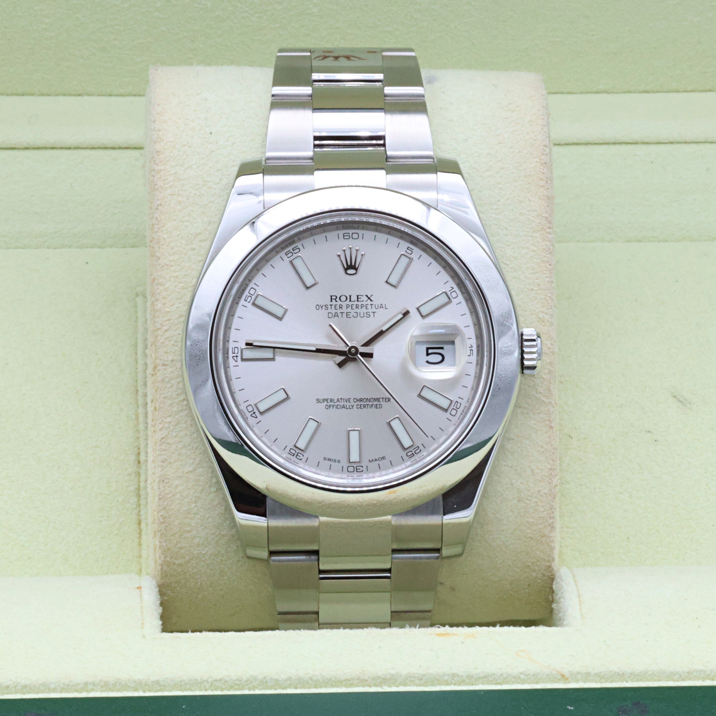 Rolex Datejust 41 ref. 116300 Silver Dial - Oyster Bracelet - Full Set