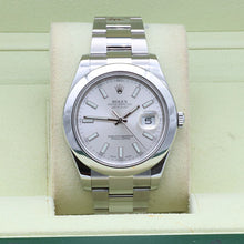 Załaduj obraz do przeglądarki galerii, Rolex Datejust 41 ref. 116300 Silver Dial - Oyster Bracelet - Full Set
