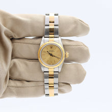 Load image into Gallery viewer, Rolex Oyster Perpetual 67193 Lady Steel and Gold - Champagne Dial - Oyster bracelet - Full Set
