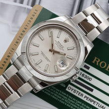 Załaduj obraz do przeglądarki galerii, Rolex Datejust 41 ref. 116300 Silver Dial - Oyster Bracelet - Full Set
