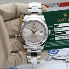 Załaduj obraz do przeglądarki galerii, Rolex Datejust 41 ref. 116300 Silver Dial - Oyster Bracelet - Full Set
