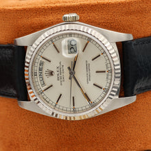 Cargar imagen en el visor de la galería, Rolex Day-Date 36 ref. 18039 Silver Dial - Leather Strap
