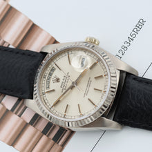 Cargar imagen en el visor de la galería, Rolex Day-Date 36 ref. 18039 Silver Dial - Leather Strap
