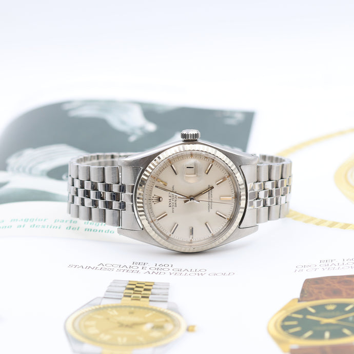Rolex Datejust ref. 1601 - White Gold Bezel - Silver dial (V III)