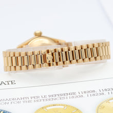 Charger l'image dans la galerie, Rolex Datejust Lady ref. 6916 Yellow Diamond Dial - President Bracelet
