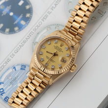 Charger l'image dans la galerie, Rolex Datejust Lady ref. 6916 Yellow Diamond Dial - President Bracelet
