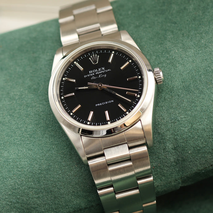 Rolex Air-King ref. 14000 Black Dial - Full Set