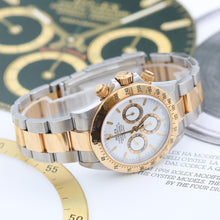 Załaduj obraz do przeglądarki galerii, Rolex Daytona ref. 16523 Steel and Gold White Dial with Rolex Service
