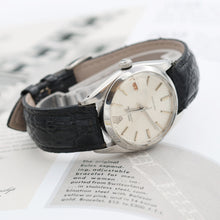 Bild in Galerie-Viewer laden, Rolex Precision Datum Ref. 6694 Blue Dial (Golden Indexes) Austernarmband
