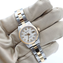 Załaduj obraz do przeglądarki galerii, Rolex Datejust Lady ref. 69173 Steel/Gold - Millennnary Cream Diamonds Dial - Oyster Bracelet
