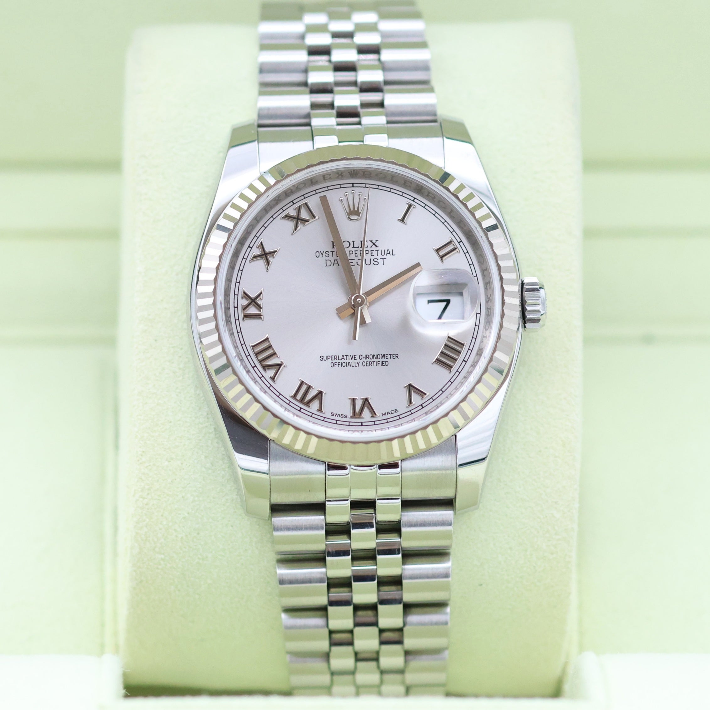 Rolex Datejust ref. 116234 Silver Roman Dial - Jubilee Bracelet