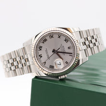 Cargar imagen en el visor de la galería, Rolex Datejust ref. 116234 Silver Roman Dial - Jubilee Bracelet
