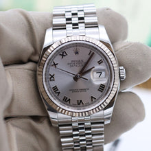 Cargar imagen en el visor de la galería, Rolex Datejust ref. 116234 Silver Roman Dial - Jubilee Bracelet
