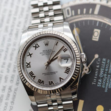 Cargar imagen en el visor de la galería, Rolex Datejust ref. 116234 Silver Roman Dial - Jubilee Bracelet
